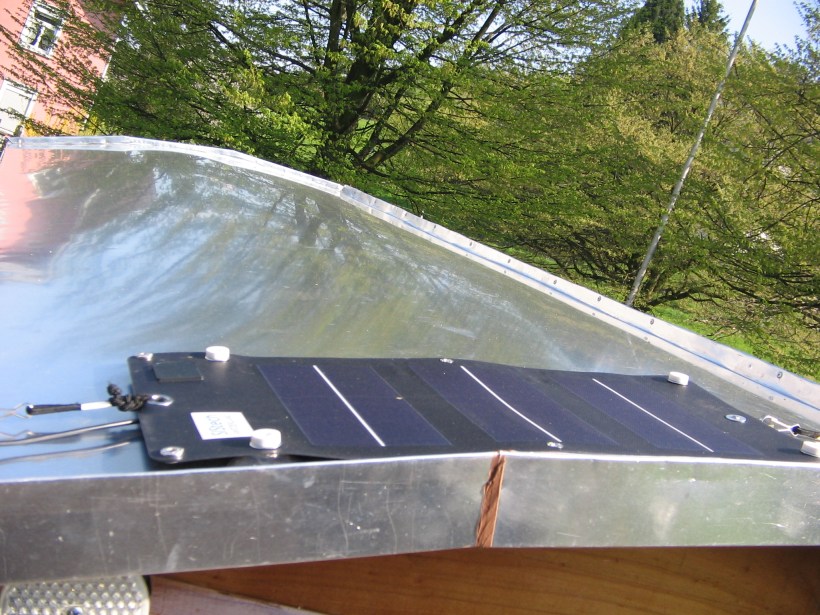 Solaranlage für: GPS / Handy/Ipod